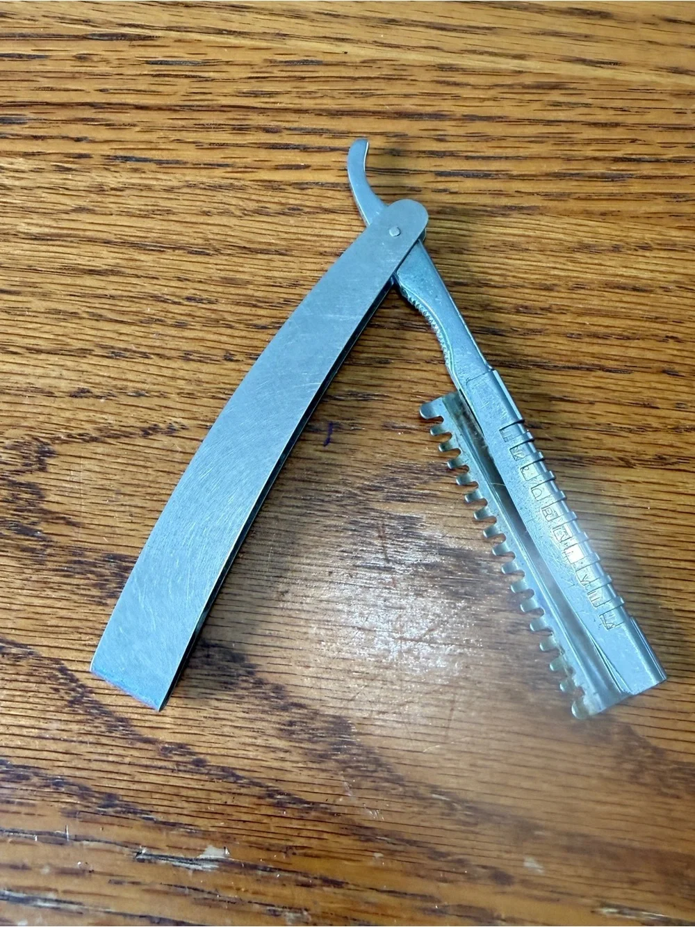 Vintage Weck Hair Shaper Razor Guard and 6 Extra Blades Made USA Straight Edge